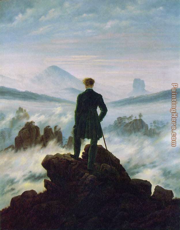 Wanderer above the Sea of Fog painting - Caspar David Friedrich Wanderer above the Sea of Fog art painting